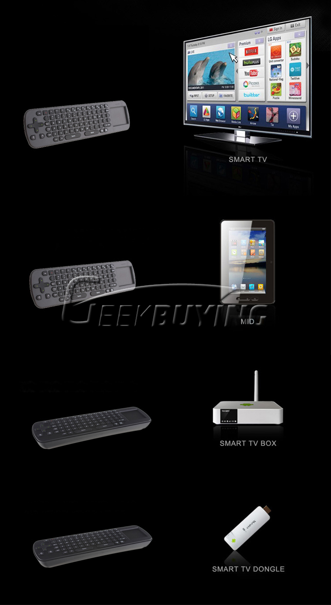 Air Mouse + Keyboard RC12 ( Wireless )