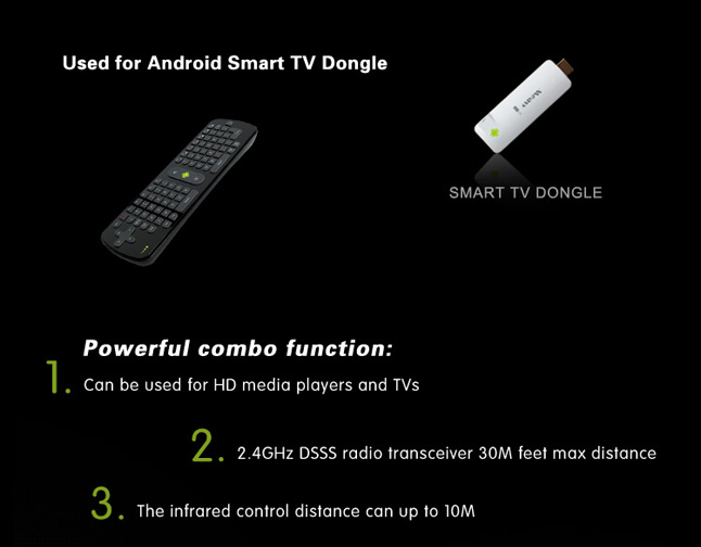 Air Mouse + Keyboard RC12 ( Wireless )