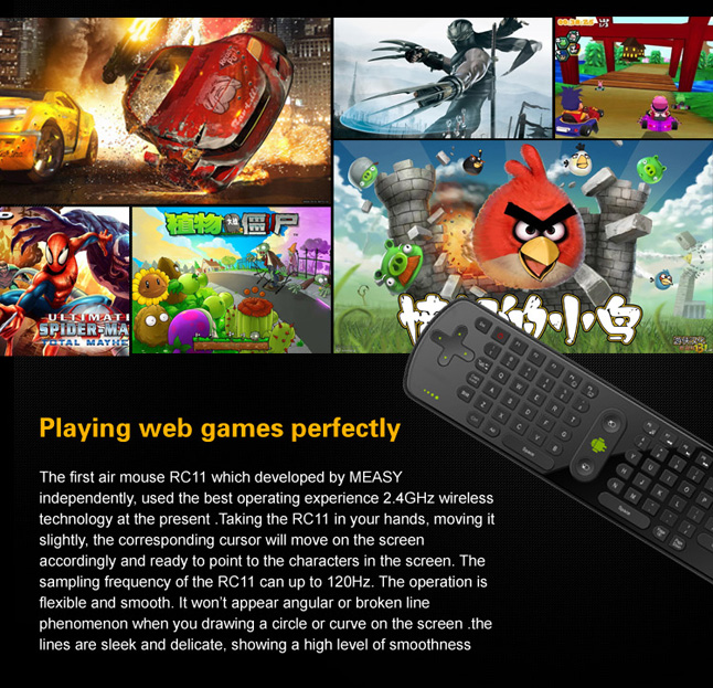 Air Mouse + Keyboard RC12 ( Wireless )