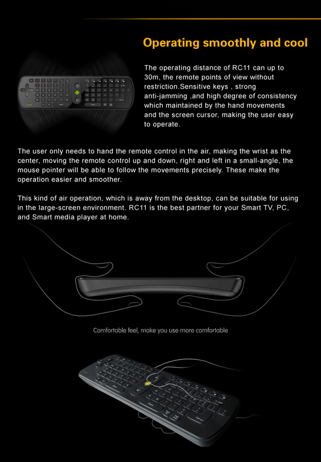 Air Mouse + Keyboard RC12 ( Wireless )