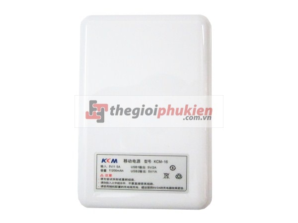 Pin backup KCM 16 - 11200 mAh