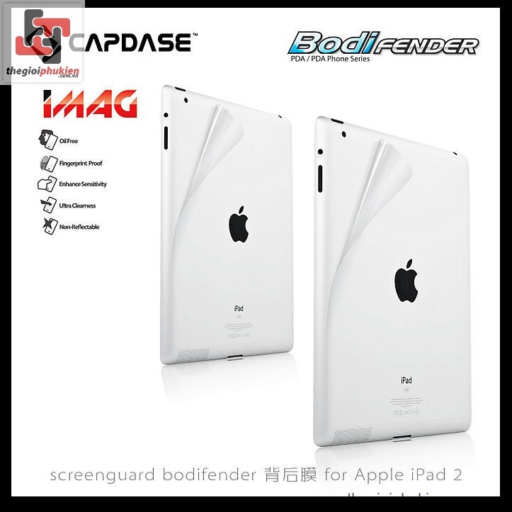 Tấm dán Capdase chống xước mặt sau IPAD2