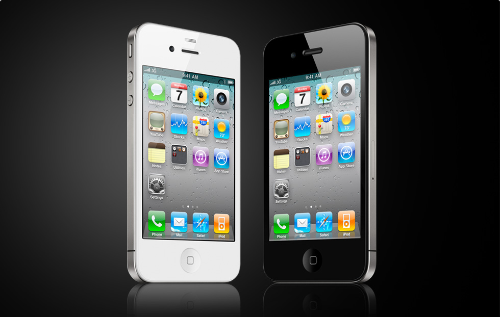 Iphone 4 đen - trắng