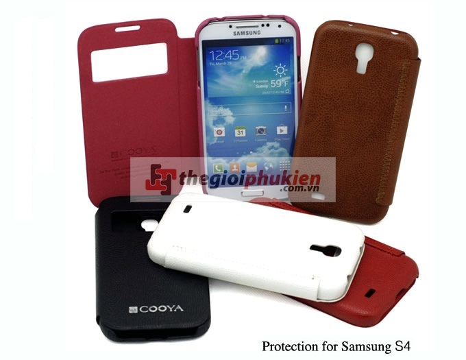 Bao da Samsung S4 - i9500 Cover View Cooya