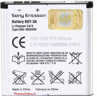 Pin Sony Ericsson BST-38