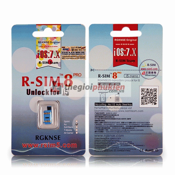 Sim R-Sim 8 Pro unlock iPhone 5