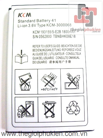 Pin KCM Sony Ericsion BST-41