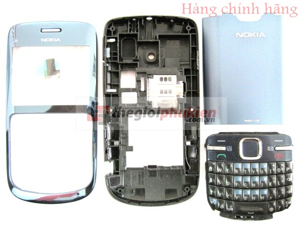 Vỏ Nokia C3 xanh Original