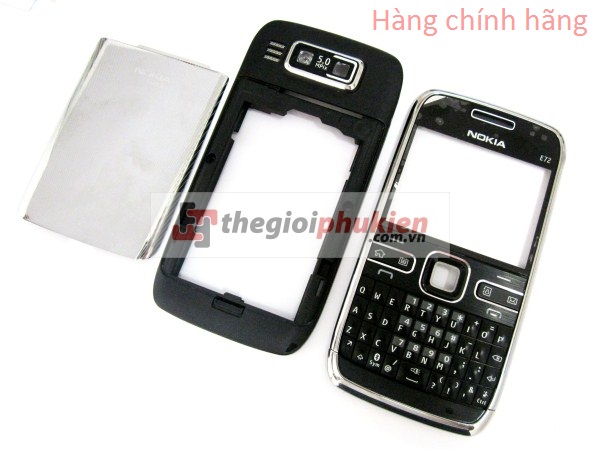 Vỏ Nokia E72 Đen công ty Full bộ