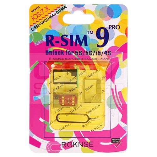 R-Sim 9 Pro unlock iPhone 5C/5s