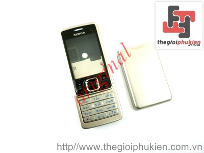 Vỏ Nokia 6300 Bạc Original ( Full bộ )